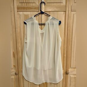 Andree Cream Sleeveless Blouse